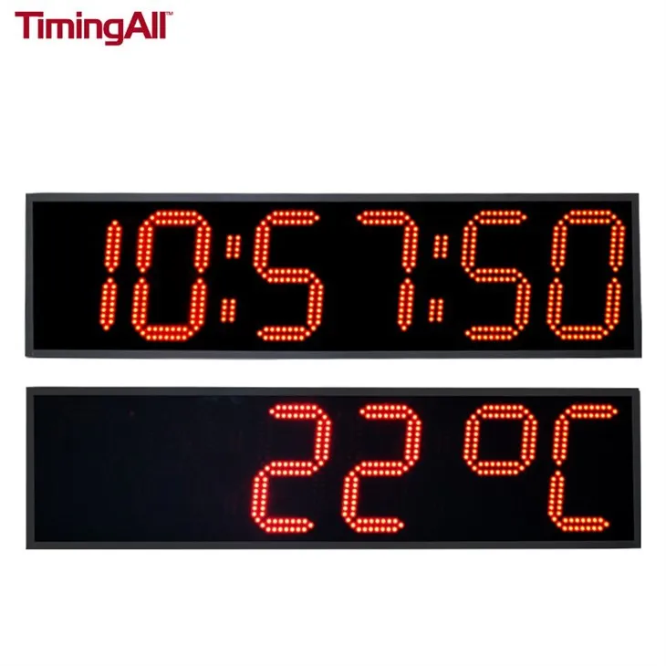 Affichage de l'horloge murale de la date et de la température à LED